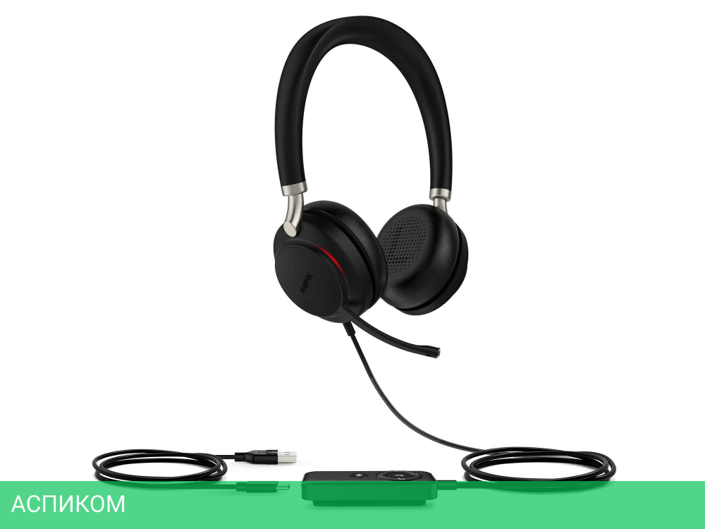 Гарнитура Yealink UH38 Dual UC-BAT черный