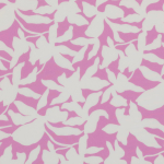 Шёлковый крепдешин с абстрактными силуэтами цветов