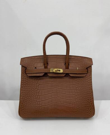 Сумка Hermes из кожи крокодила 25 см