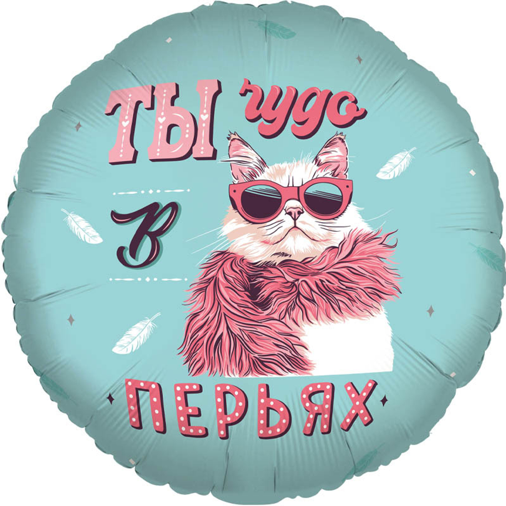 Р 18/45" круг Ты чудо в перьях!