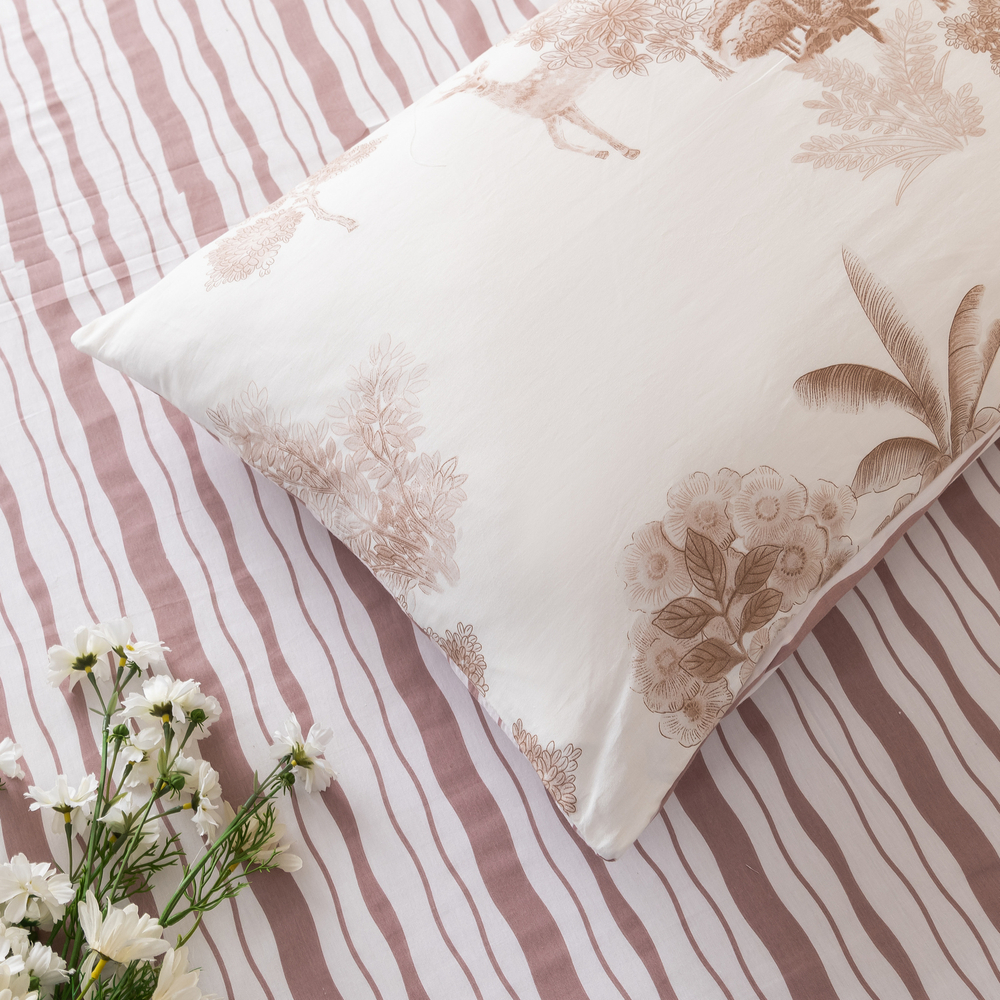 Комплект постельного белья Люкс Сатин 100% хлопок на резинке AR305