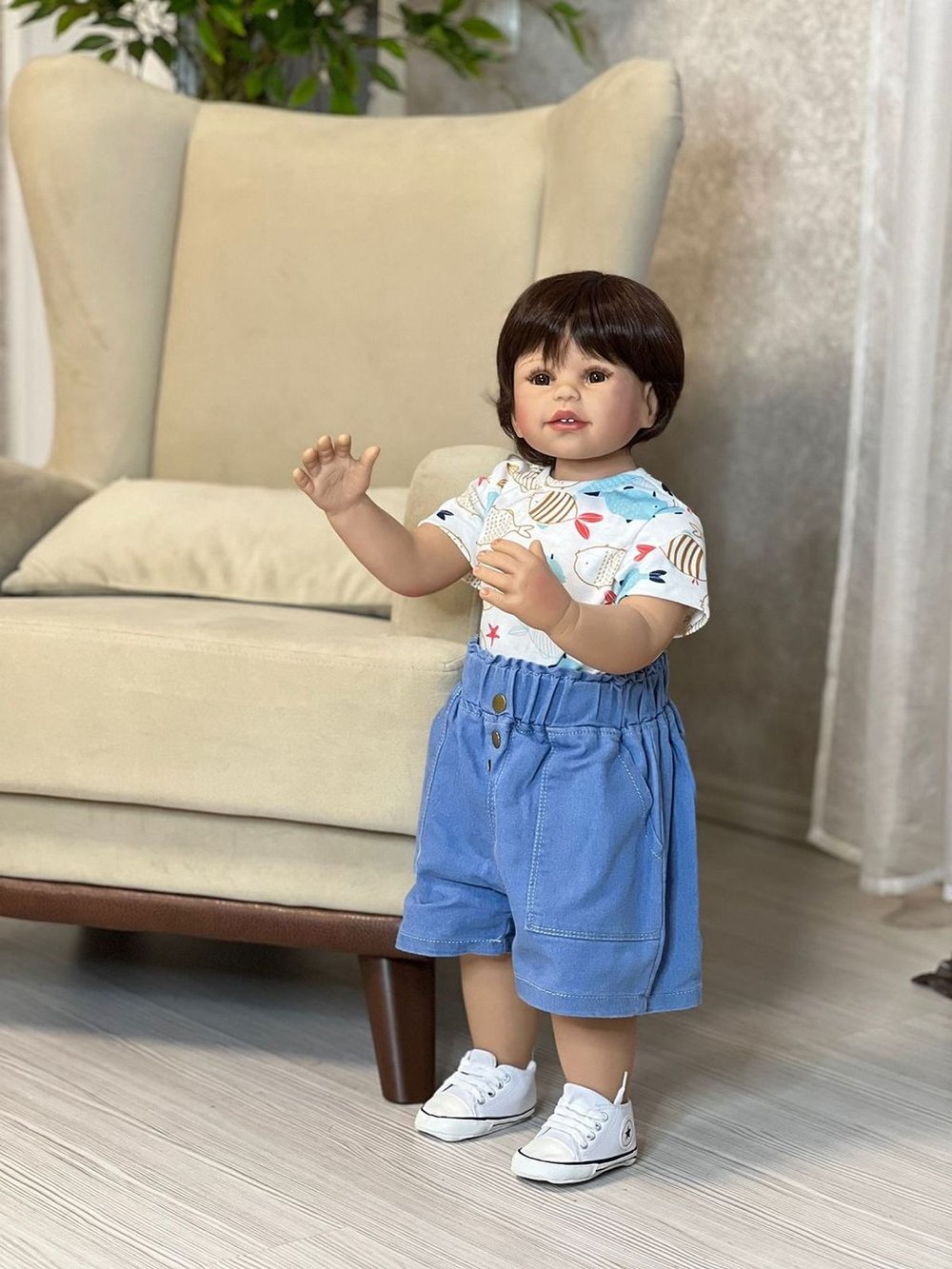 Кукла Реборн ростовая 70см в пакете (FA-251)