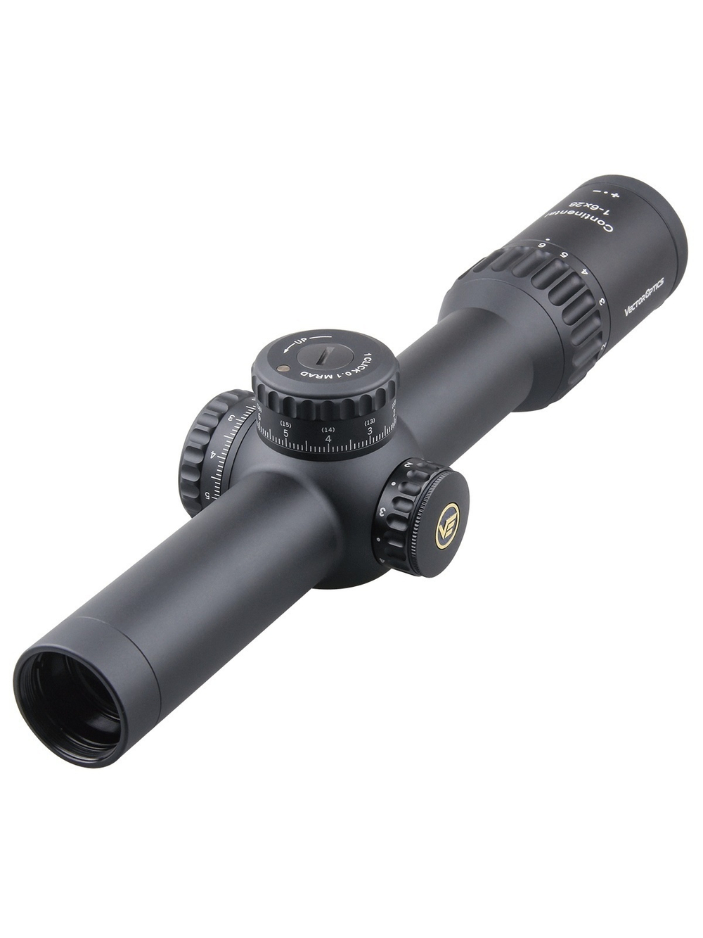 Оптический прицел Vector Optics Continental X6 1-6x28 Tactical FFP,  сетка BDC & Wind, 34 мм,  тактические барабаны, Zero Stop, азотозаполненный, с подсветкой  (SCFF-31)