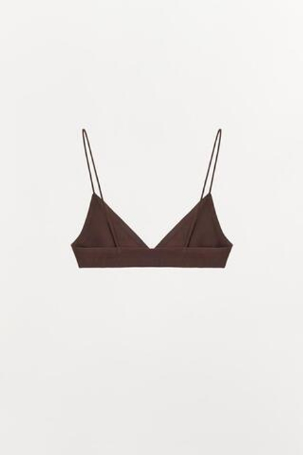 ZARA БЕСШОВНЫЙ БЮСТГАЛЬТЕР НА БРЕТЕЛЯХ, КОРИЧНЕВЫЙ