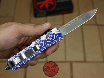 Нож Microtech UTX-85 S/E , клинок стандартный - восточные рисунки + запчасти RK-402