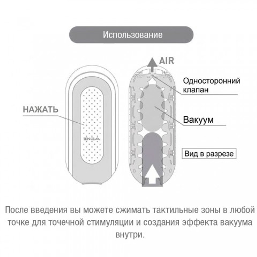 TENGA Мастурбатор Flip Zero белый