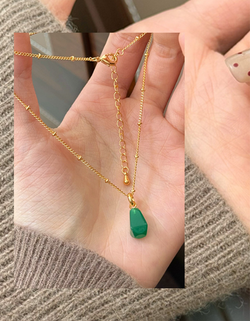 Комплект серьги и подвеска из натурального камня агат