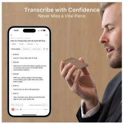 PLAUD NOTE - диктофон с искусственным интеллектом Chat GPT AI (поддерживает 57 языков)