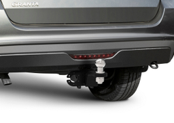 Фаркоп под квадрат c электрикой Smart для Lada Granta (Лада Гранта) седан, лифтбек 2011-2018 2018-н.в., шар E, 900/75 кг, F.6017.006