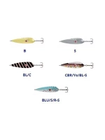 Блесна колебалка Kuusamo Kruunu 85/19 (бусинка) CBR/Ye/BL-S