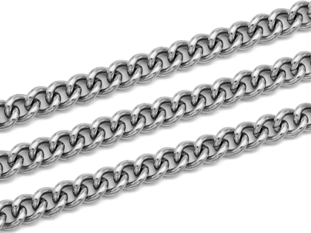 Цепь панцирная 9мм, сталь