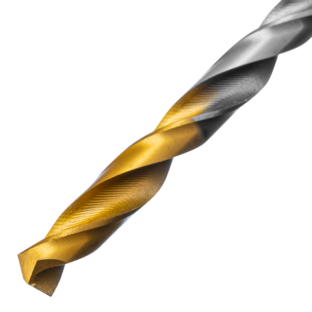 Сверло спиральное по металлу 5,5 x 93 мм, Р6М5, Golden Tip Denzel