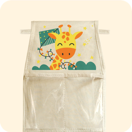 Кармашки в садик 83х24 Жираф (бежевый)