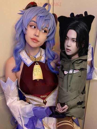 Мини дакимакура Мин Юнги Шуга (Агуст Ди) из БТС | BTS арт. M1085, 60х20 см