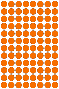 Виниловые наклейки для упаковки и маркировки Policomprint M3, 14 мм. 96 шт.