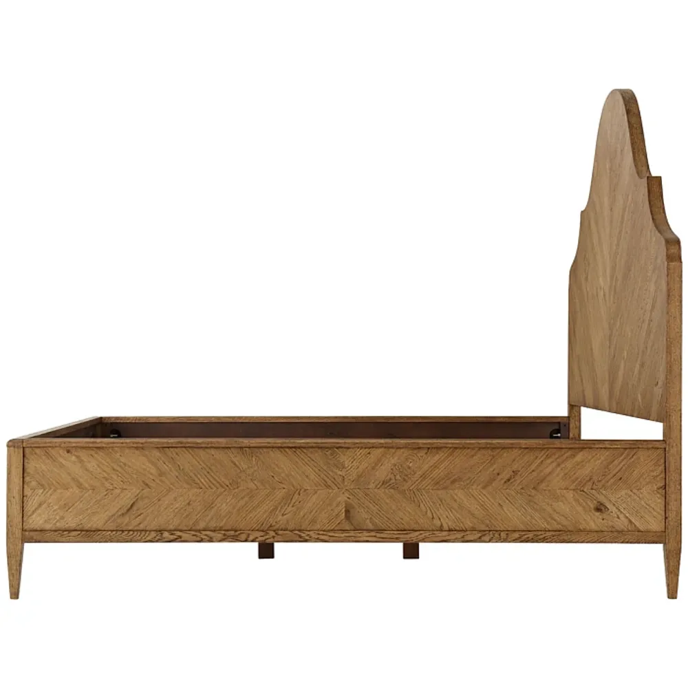 Кровать с деревянным изголовьем "Нова Секвойя"