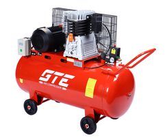 Компрессор пневматический 380В 4.0кВт 8атм. 500л/мин. ресивер-200л ременной одноступенчатый GTE