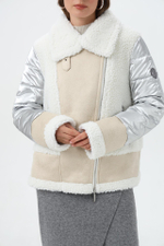 Куртка-косуха Frieda Freddies 3702 бежевый с серебром