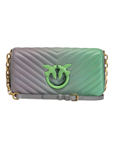 MINI LOVE BAG CLICK BAGUETTE - green, gray