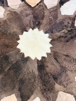 Ковер шкура натуральная овчина меховой