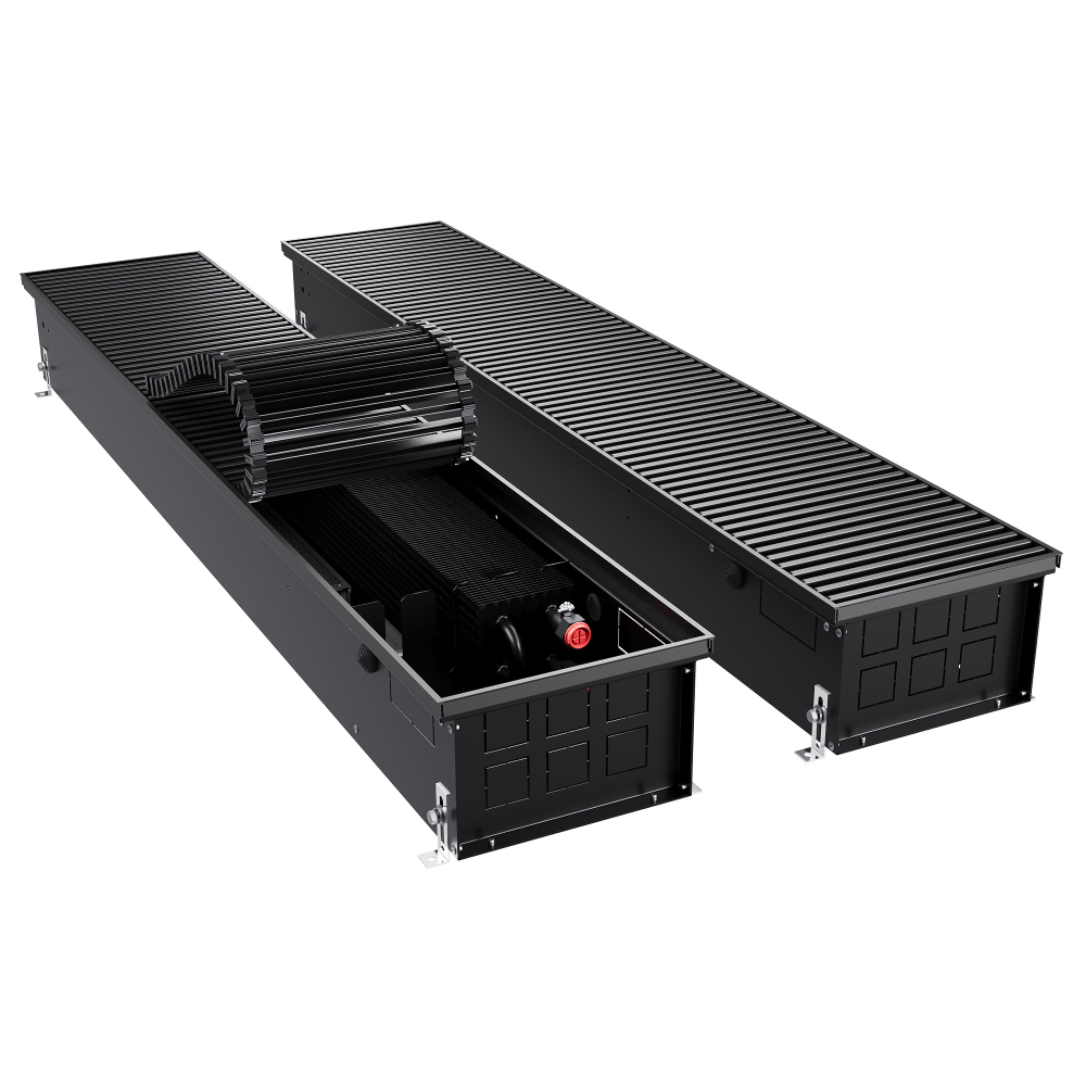 Конвектор внутрипольный Royal Thermo ATRIUM TURBO-150/250/2200-DG-U-BL