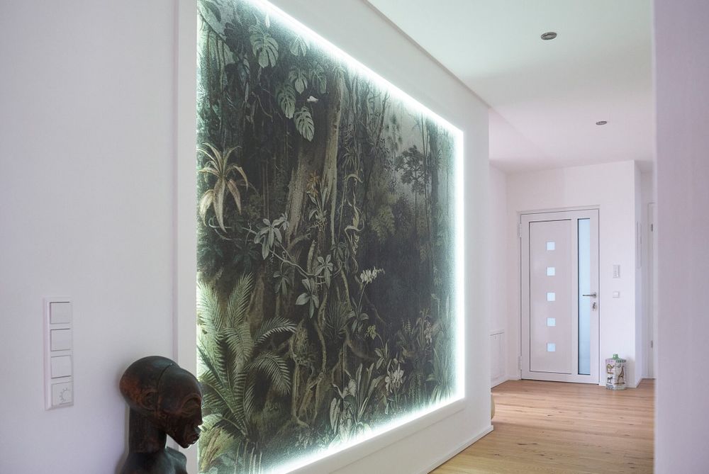 Плинтус для скрытого освещения Wallstyl, 2000x23x80 мм