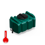 Бак для душа серии «R» 100 л  зеленый с подогревом, с лейкой, с уровнемером Полимер-Групп(810x470x520см;8кг;зеленый) - арт.559261.2