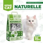 Комкующийся растительный наполнитель с ароматом зеленого чая - 15 л HOMECAT NATURELLE