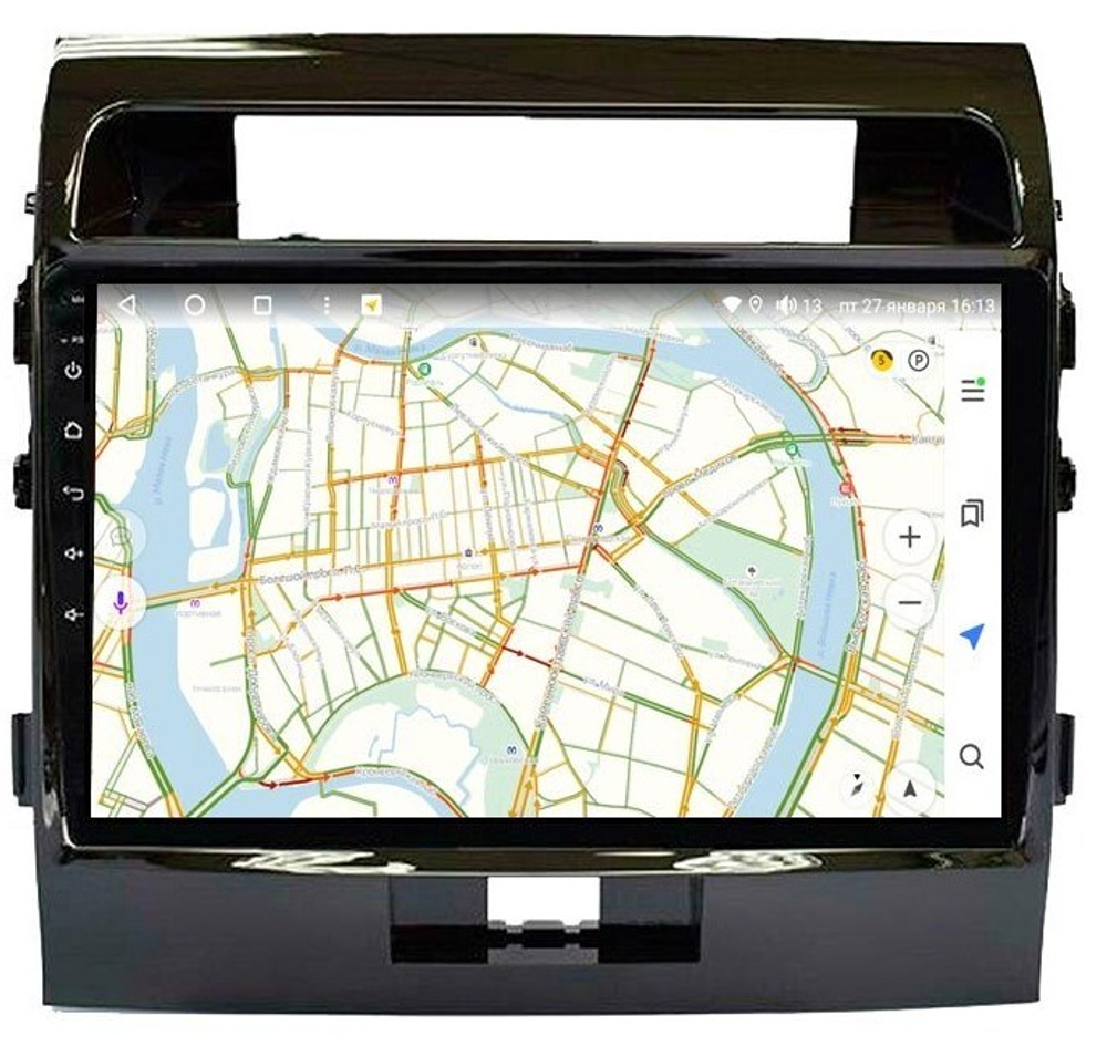 Магнитола для Toyota Land Cruiser 200 2007-2015 (экран климата внизу) - Vaycar VA77-0381 на Android 13, 8-ядер, 2Гб-32Гб, 4G SIM-слот
