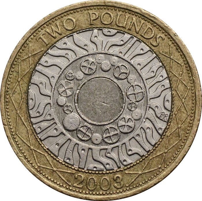 2 фунта 2003 Великобритания