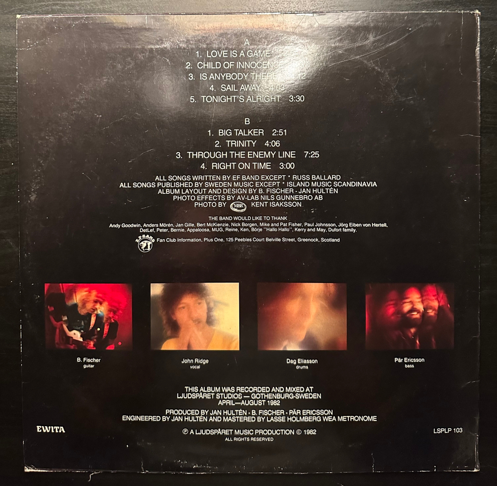 EF Band - Deep Cut (Швеция 1982г.)