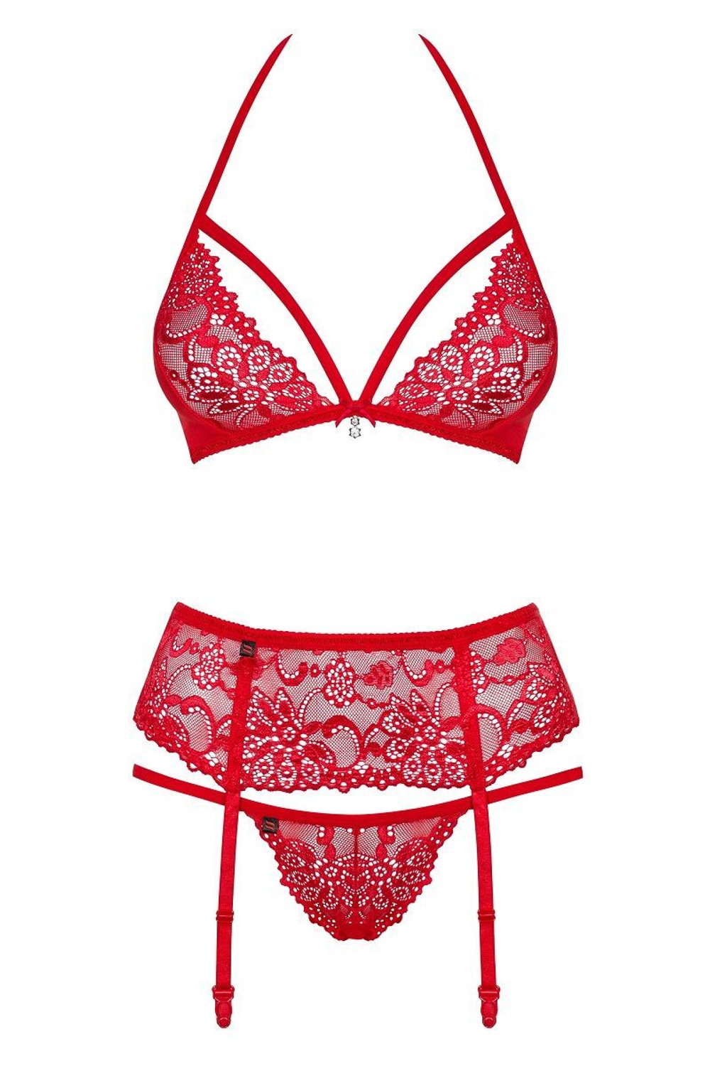 Яркий комплект из цветочного ажура