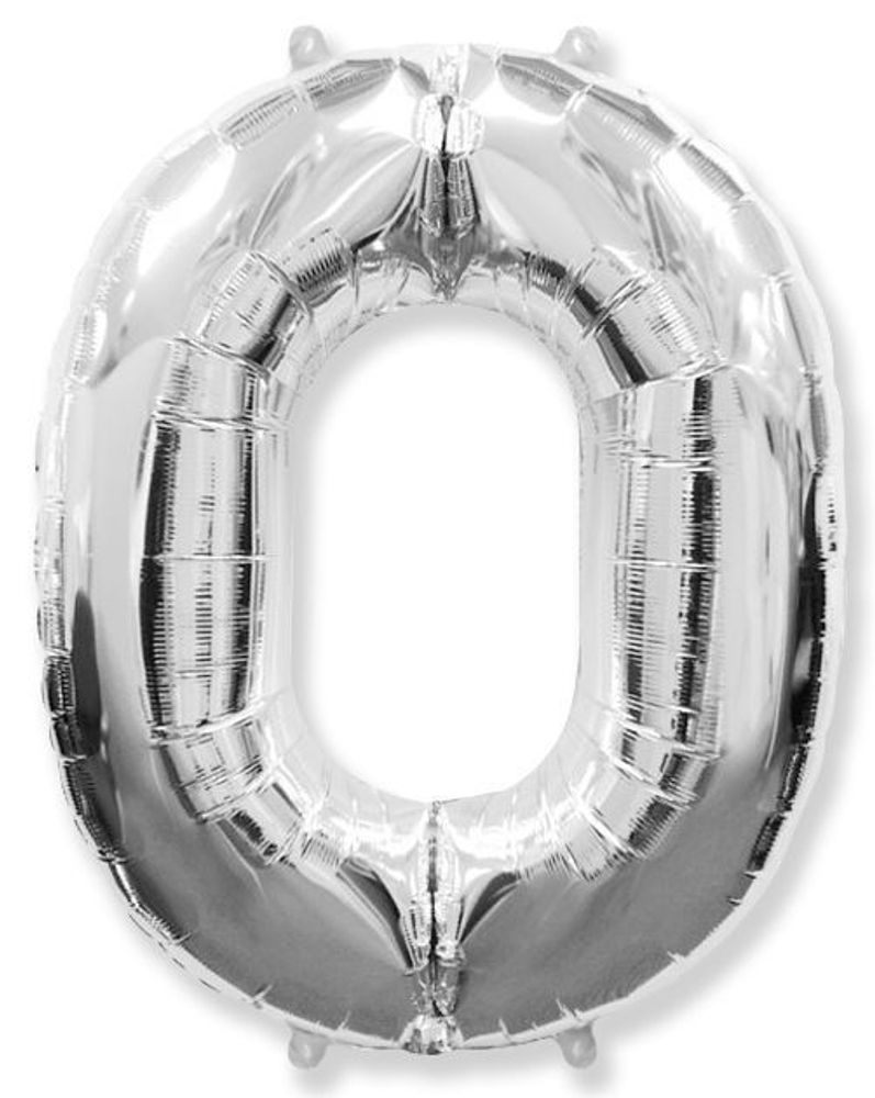 Цифра 0 серебро 32&quot; К