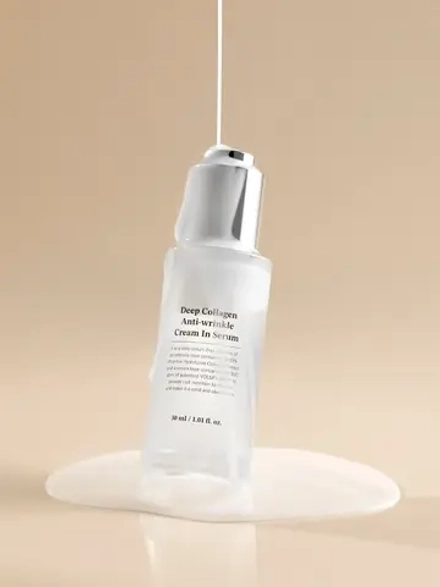 Sungboon Editor Двухфазная сыворотка-крем с коллагеном для упругости кожи Deep Collagen Anti Wrinkle Cream In Serum 30 мл