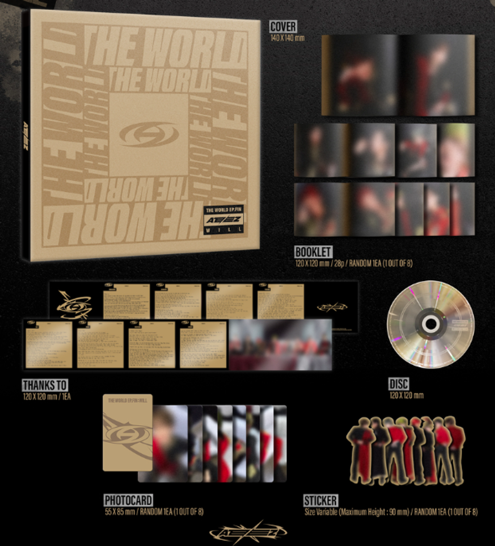 Альбом ATEEZ - THE WORLD EP.FIN : WILL (Digipak VER.)
