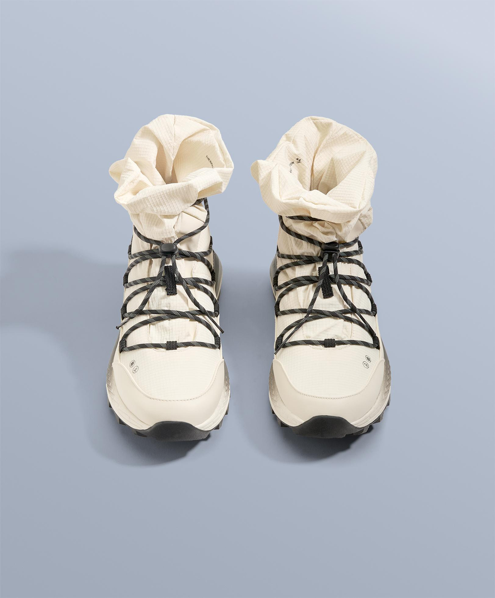 OYSHO Водонепроницаемые высокие кроссовки Vibram®, экрю