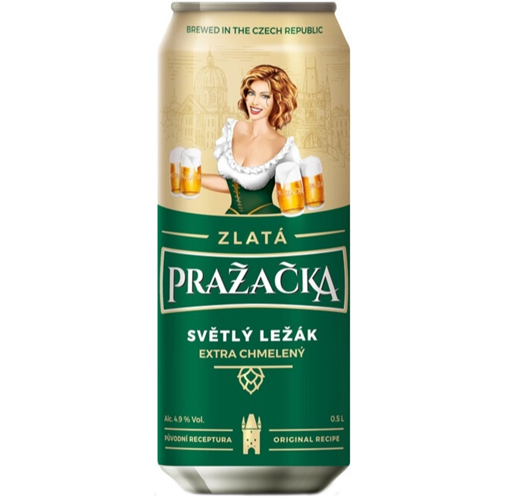 Пиво Prazacka Zlata 0,5 л. in can