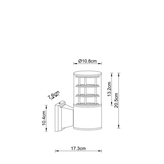 Уличный настенный светильник Arte Lamp Tokyo A5315AL-1BK