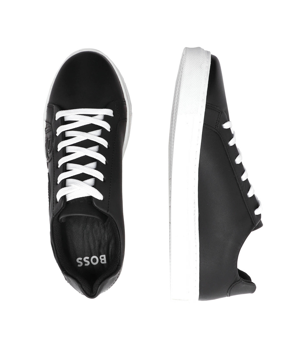 Кожаные кроссовки BOSS Kidswear - черный(J29330)