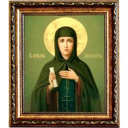 Аполлинария (Полина) Египетская Святая преподобная. Икона на холсте.