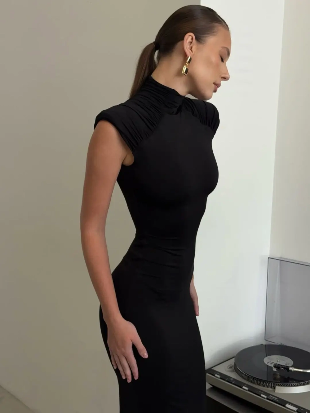 Платье Solo maxi, Черное