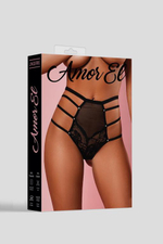 Сексуальные высокие трусики с атласным бантом сзади (Размер: M) (Цвет: белый)