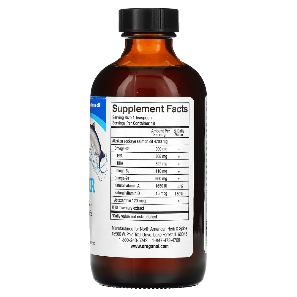 North American Herb & Spice, PolarPower, жир дикой аляскинской нерки, 240 мл (8 жидк. унций)