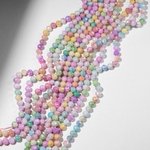 Хрустальные бусины, оттенок "Конфетки", 8мм, шар, микроогранка