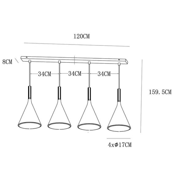 Подвесной светильник Lucide Gipsy 35410/04/30