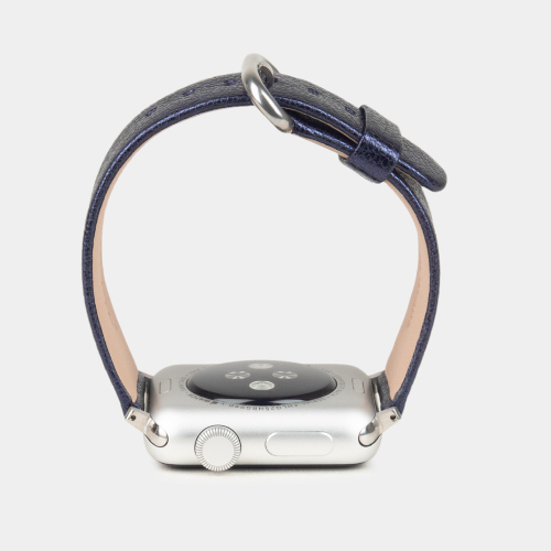 Ремешок для Apple Watch 44/45/46 mm из кожи козы, цвета кобальт