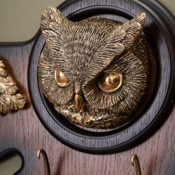 Вешалка настенная Bubo Орех Бронза