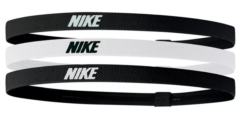 Резинка на голову Nike Elastic Headbands 2.0 3P - black/white/black