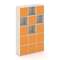 Locker plus Комплект №9 LK.K-009 Денвер Светлый/Оранжевый 1188*350*1983
