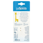 Dr. Brown's, зубная щетка для малышей от 0 до 3 лет, желтая, жираф, 1 шт.